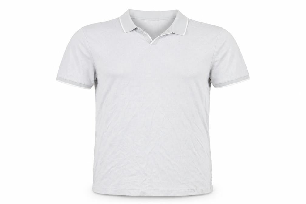 Marks & Spencer Mens Grey Geometric Modal Polo Size L Collared Pullover