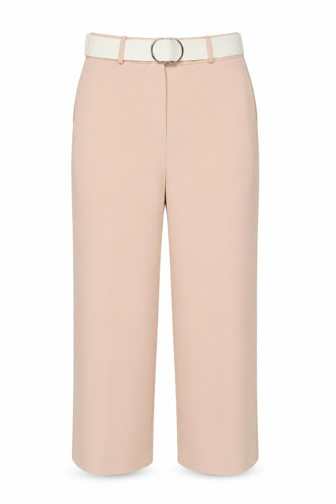 Zara Womens Blue Polyester Trousers Size S L24 in Regular Button - Belted