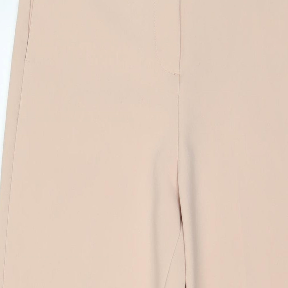 Zara Womens Blue Polyester Trousers Size S L24 in Regular Button - Belted
