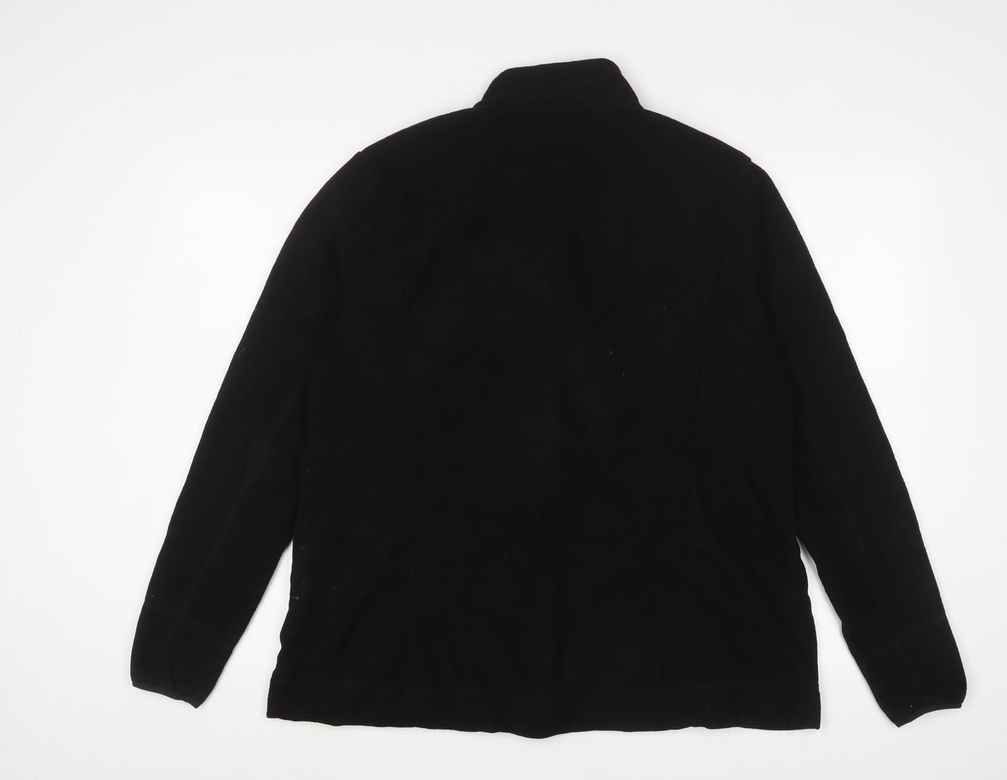 DECATHLON Mens Black Jacket Size L Zip - Logo, Embroidered