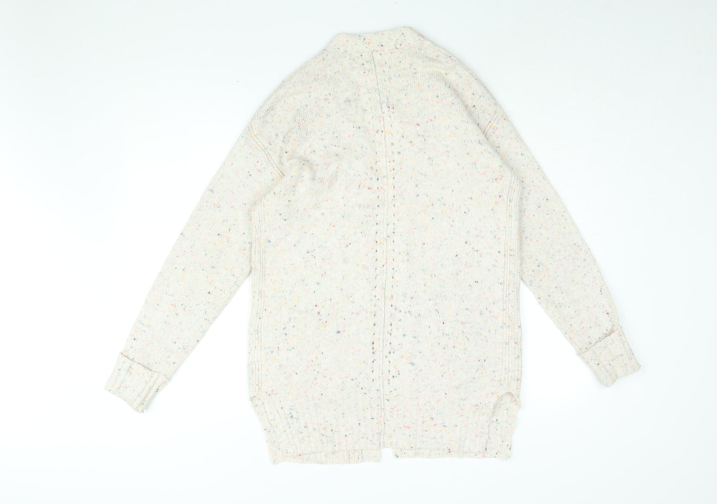 NEXT Womens Pink V-Neck Acrylic Cardigan Jumper Size XS