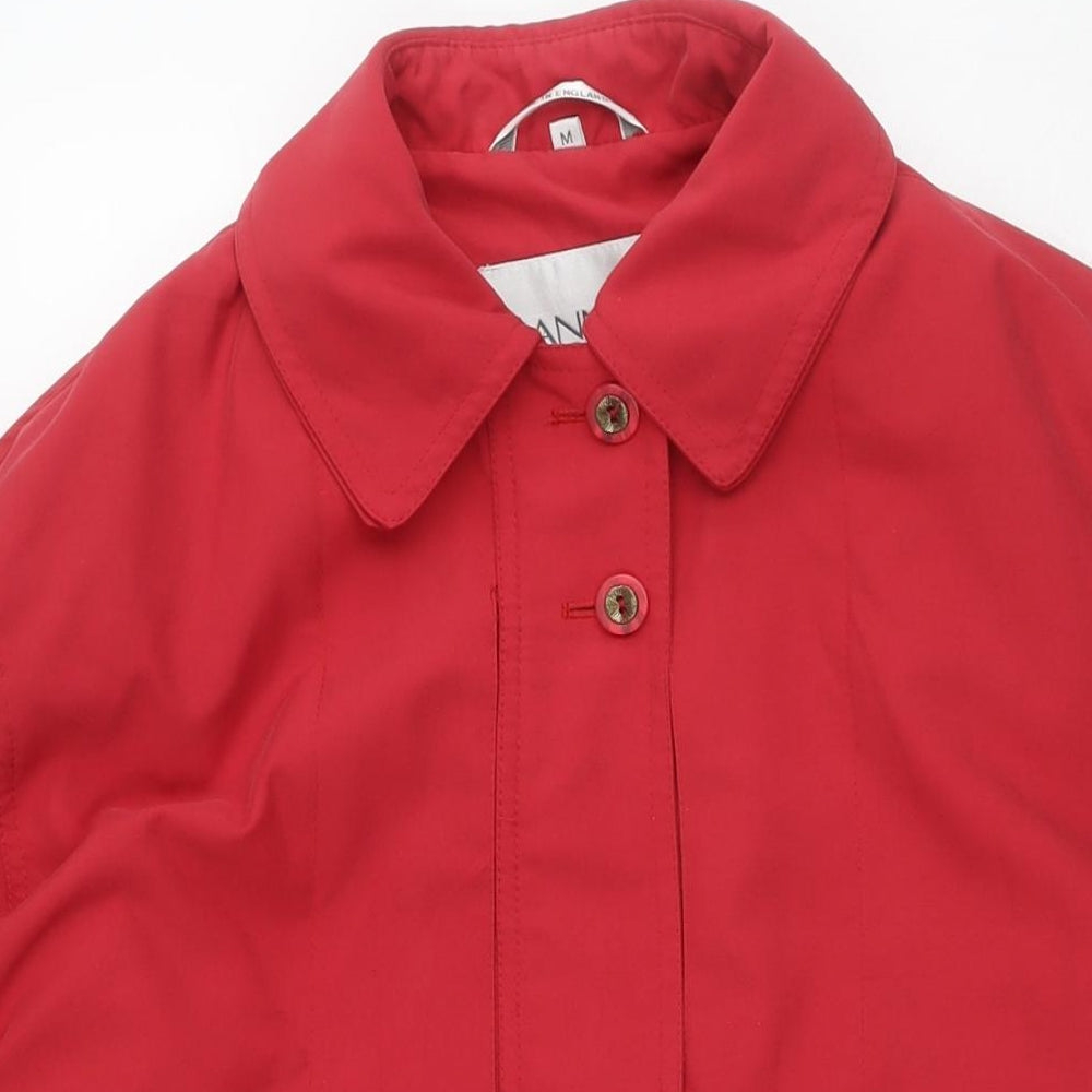 Dannimac Womens Red Parka Jacket Size M Zip