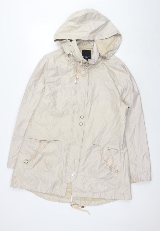 Betty Kay Womens Beige Parka Jacket Size 16 Zip