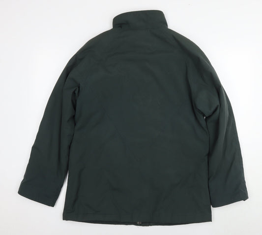 Debenhams Womens Green Bomber Jacket Coat Size 10 Zip