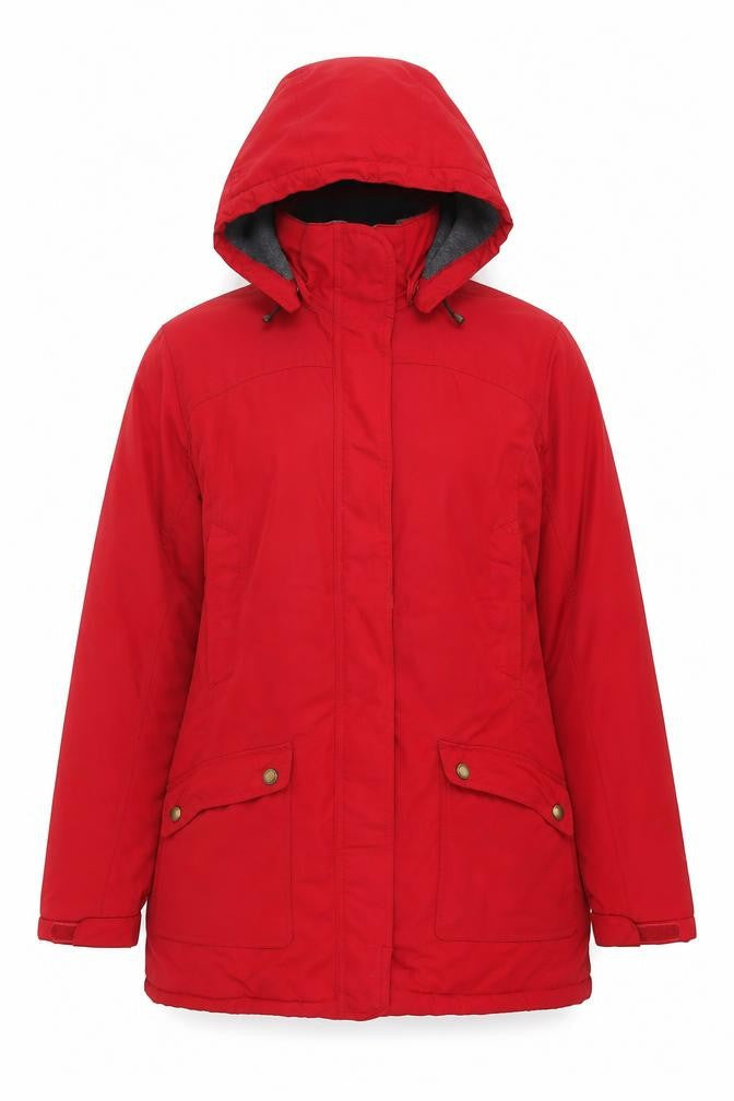 Lands' End Womens Red Jacket Size M Zip