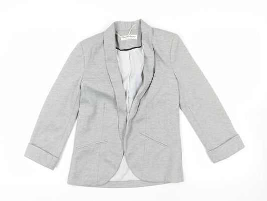 Miss Selfridge Grey Blazer UK 4 Casual Workwear