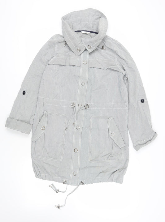 Marks & Spencer Grey Hooded Jacket Size 10