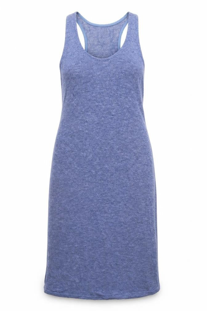 Miss Fiori Womens Blue Acrylic Bodycon Size 14 Scoop Neck