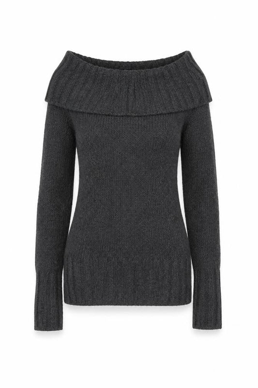 Womens UK 8 Regular Lee Cooper Grey Pullover Tight-Knit