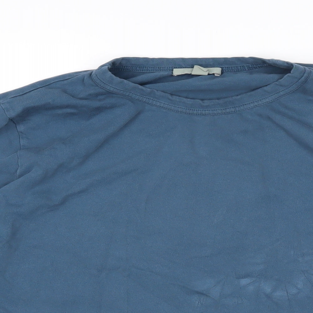 COS Womens Blue 100% Cotton Pullover Sweatshirt Size L Pullover