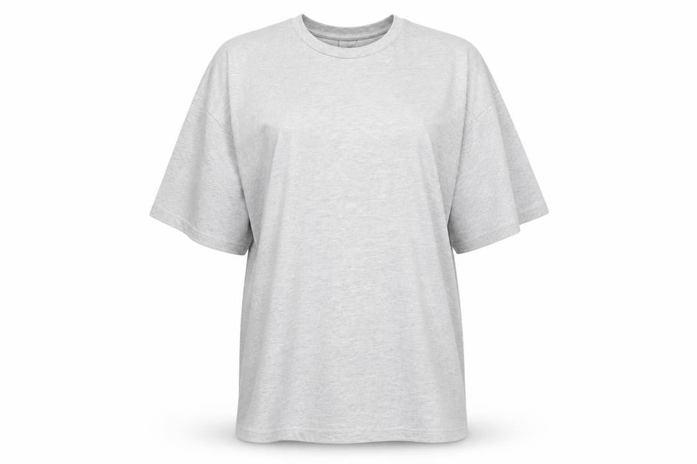 Front view of ASOS women’s green cotton basic t-shirt, size UK 8, round neck - cold shoulder