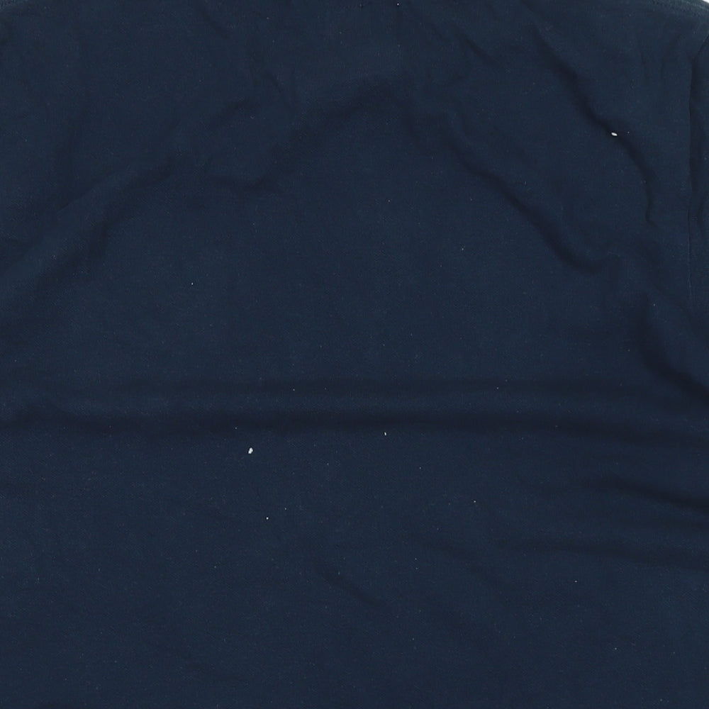 Jack Wills Mens Blue Cotton T-Shirt Size L Crew Neck - Logo
