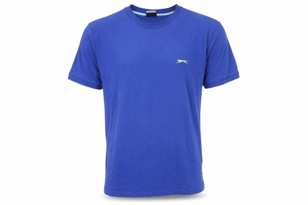 Front view of Slazenger Blue Crew Neck T-Shirt, size L