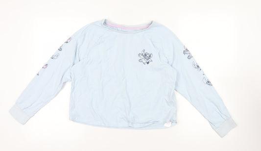 Disney Blue Stitch Long Sleeve T-Shirt - Medium