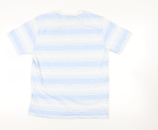 U.S. Polo Assn. Striped Blue T-Shirt, M, Short Sleeve