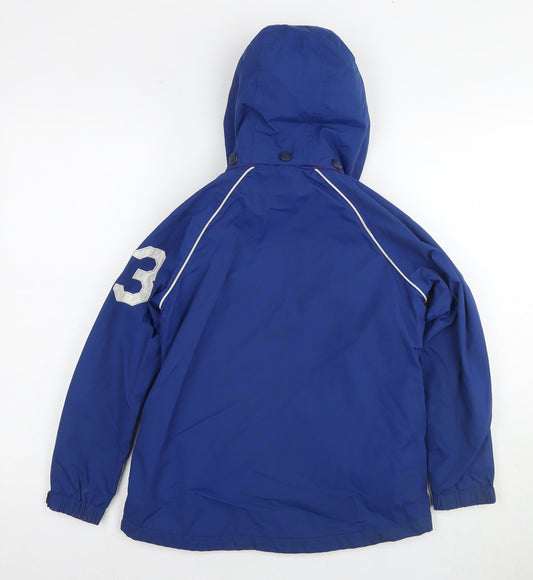 Crew Clothing Boys Blue Jacket Size 8-9 Years Zip