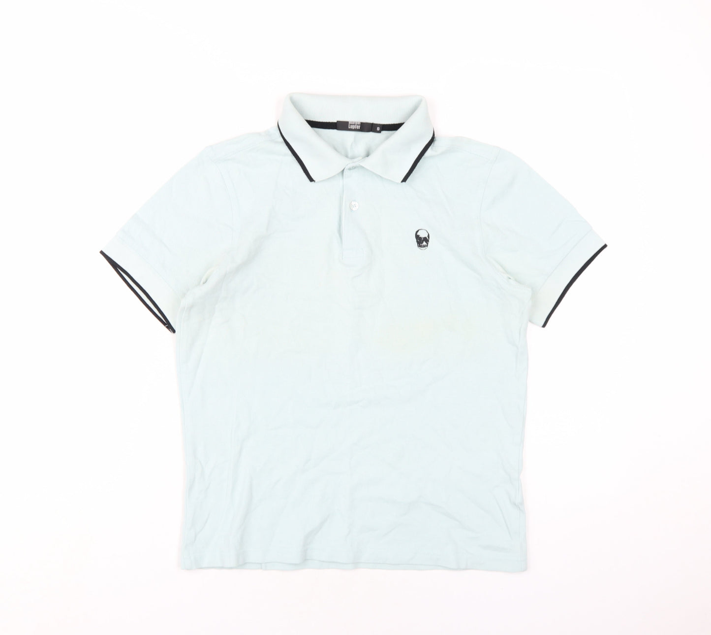 Markus Lupfer Boys Green Cotton Basic Polo Size S Collared Button