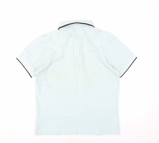 Markus Lupfer Boys Green Cotton Basic Polo Size S Collared Button