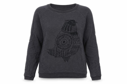 Womens UK 10 Regular Jack Wills Grey Pullover Sweatshirt