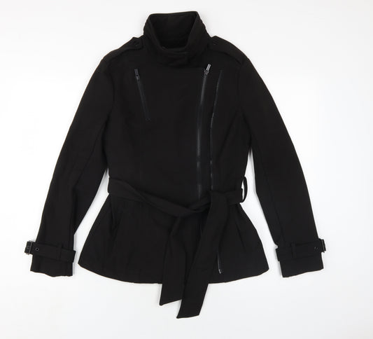 Kenneth Cole Womens Black Jacket Coat Size XS Zip