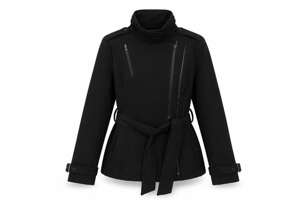 Womens UK Size XS  Kenneth Cole Black Polyester Coat