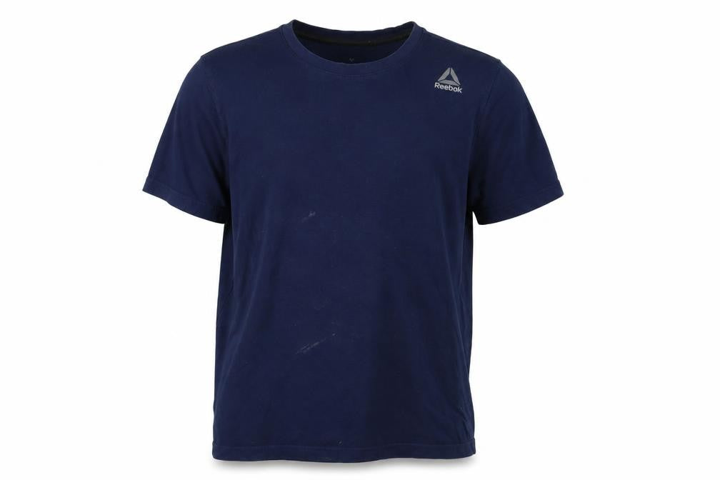 Mens UK Size M Reebok Blue  Polyester T-Shirt