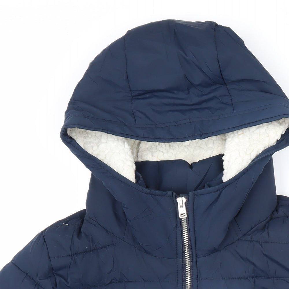 Hollister Womens Blue Jacket Coat Size S Zip