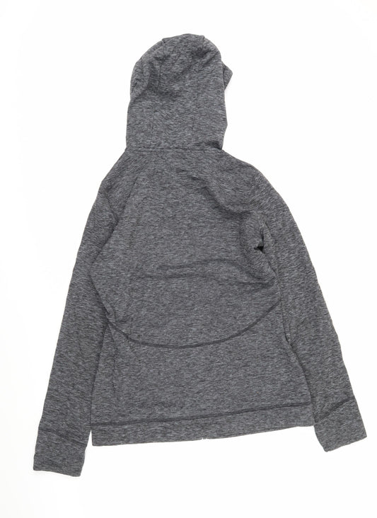 O'Neill Womens Grey Polyester Full Zip Sweatshirt Size L Zip