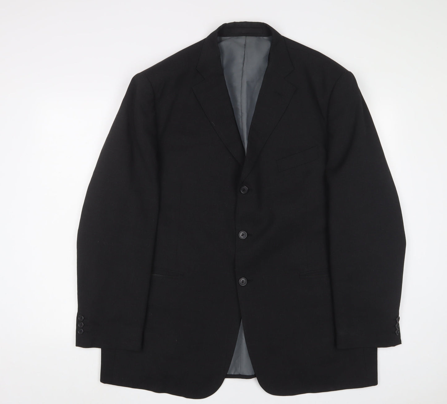 Marks and Spencer Mens Grey Polyester Jacket Suit Jacket Size 44 Regular