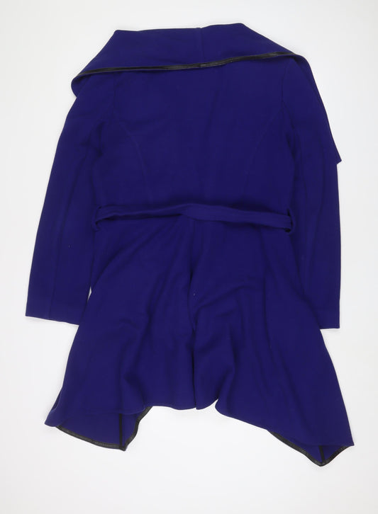 Oasis Womens Blue Jacket Size L Tie