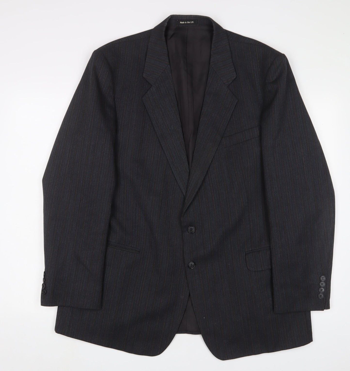 St Michael Mens Grey Wool Jacket Suit Jacket Size 44 Regular