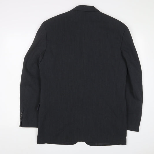 REMUS Mens Grey Wool Jacket Suit Jacket Size 38 Regular