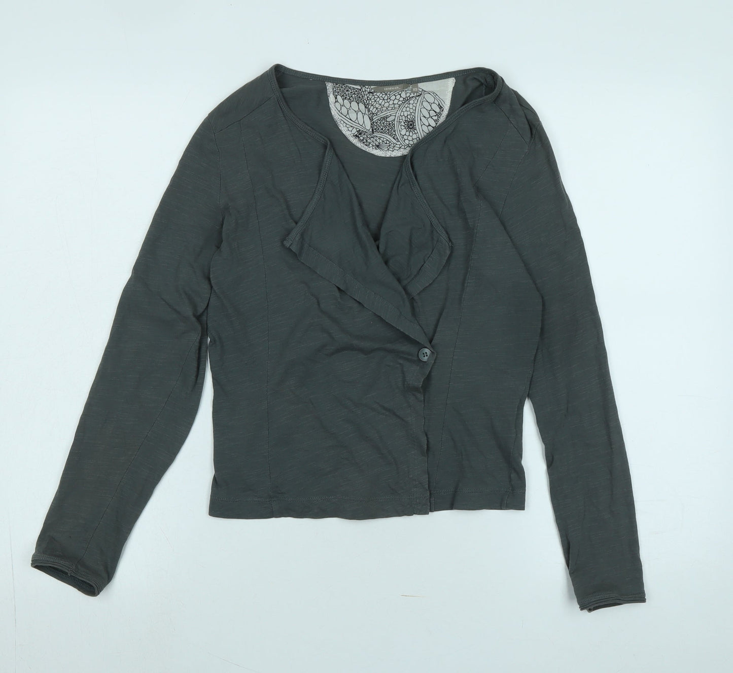 Sandwich Womens Grey Jacket Size XS Button - Logo