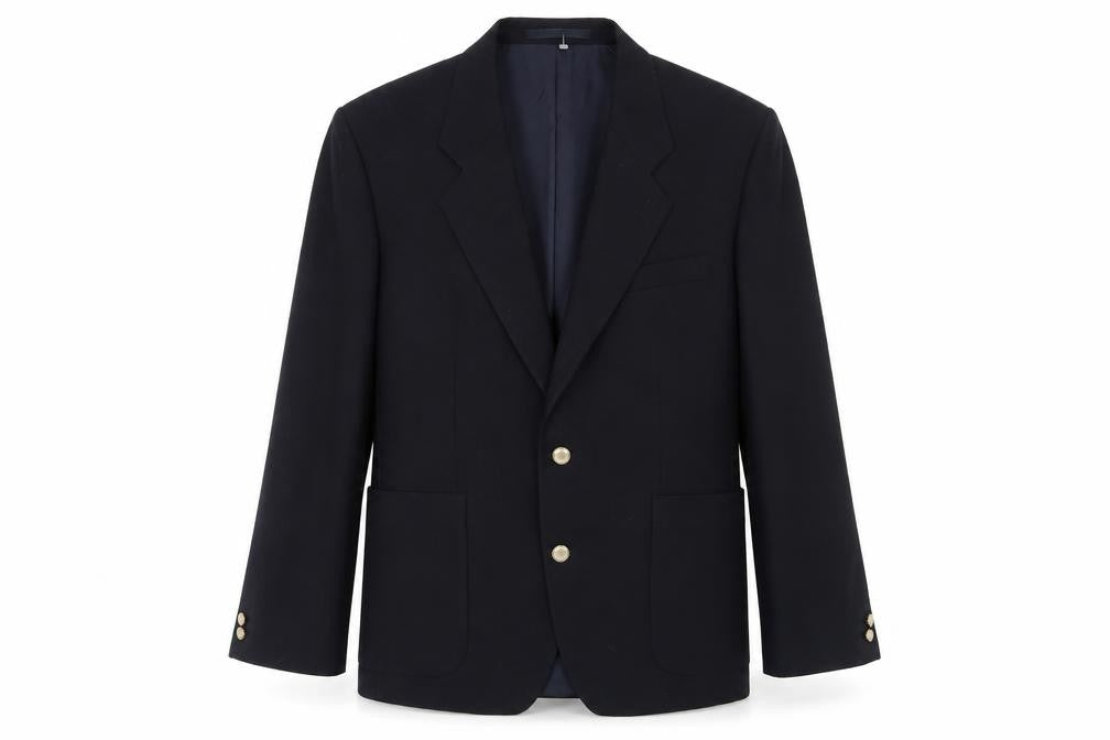 Front view of Marks & Spencer Black Wool Blazer, size 40