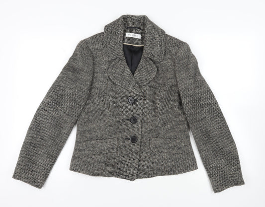 Planet Grey Tweed Blazer, Size 12, Classic Style