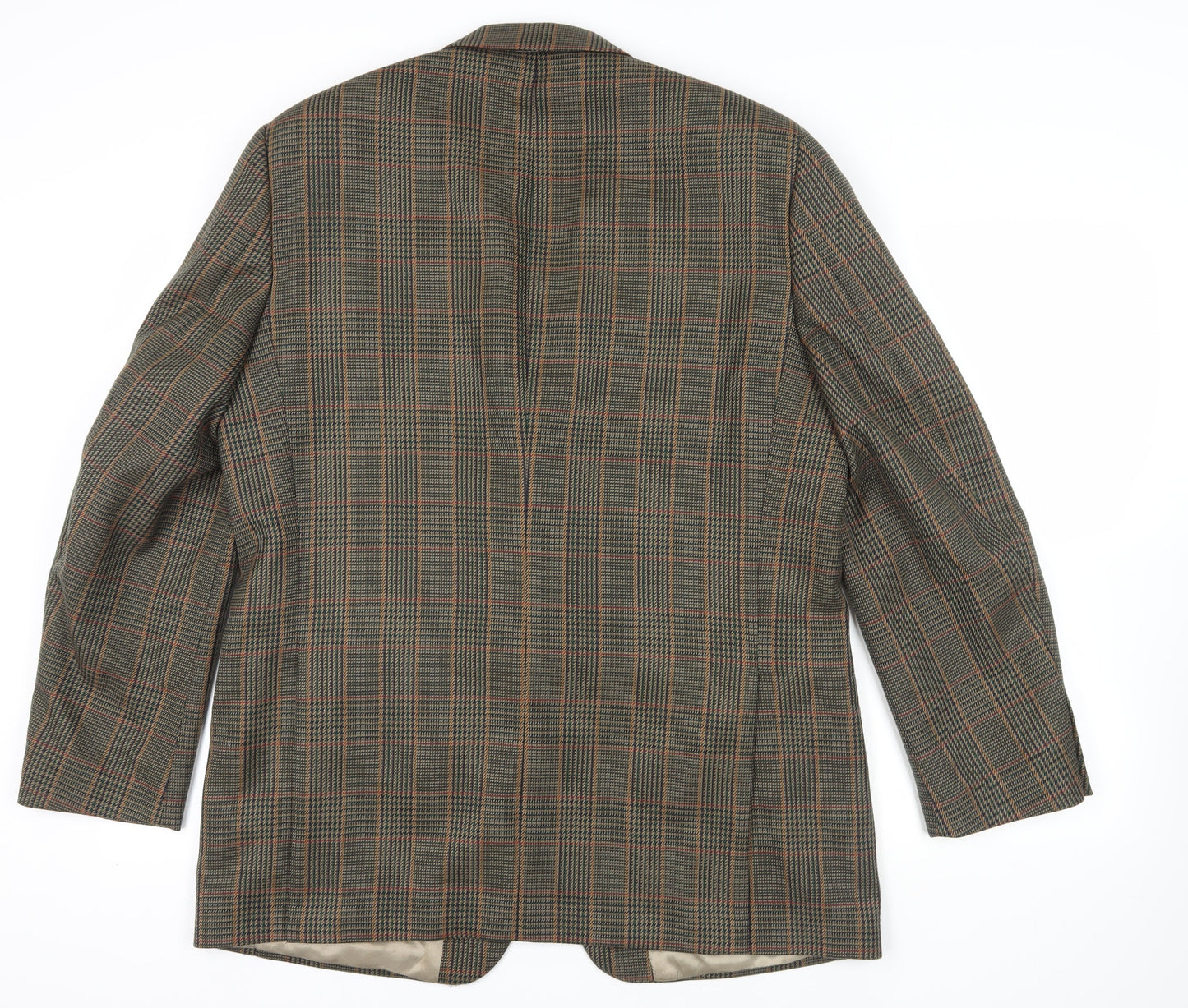 Gurteen Brown Check Blazer, Size L, Regular Fit