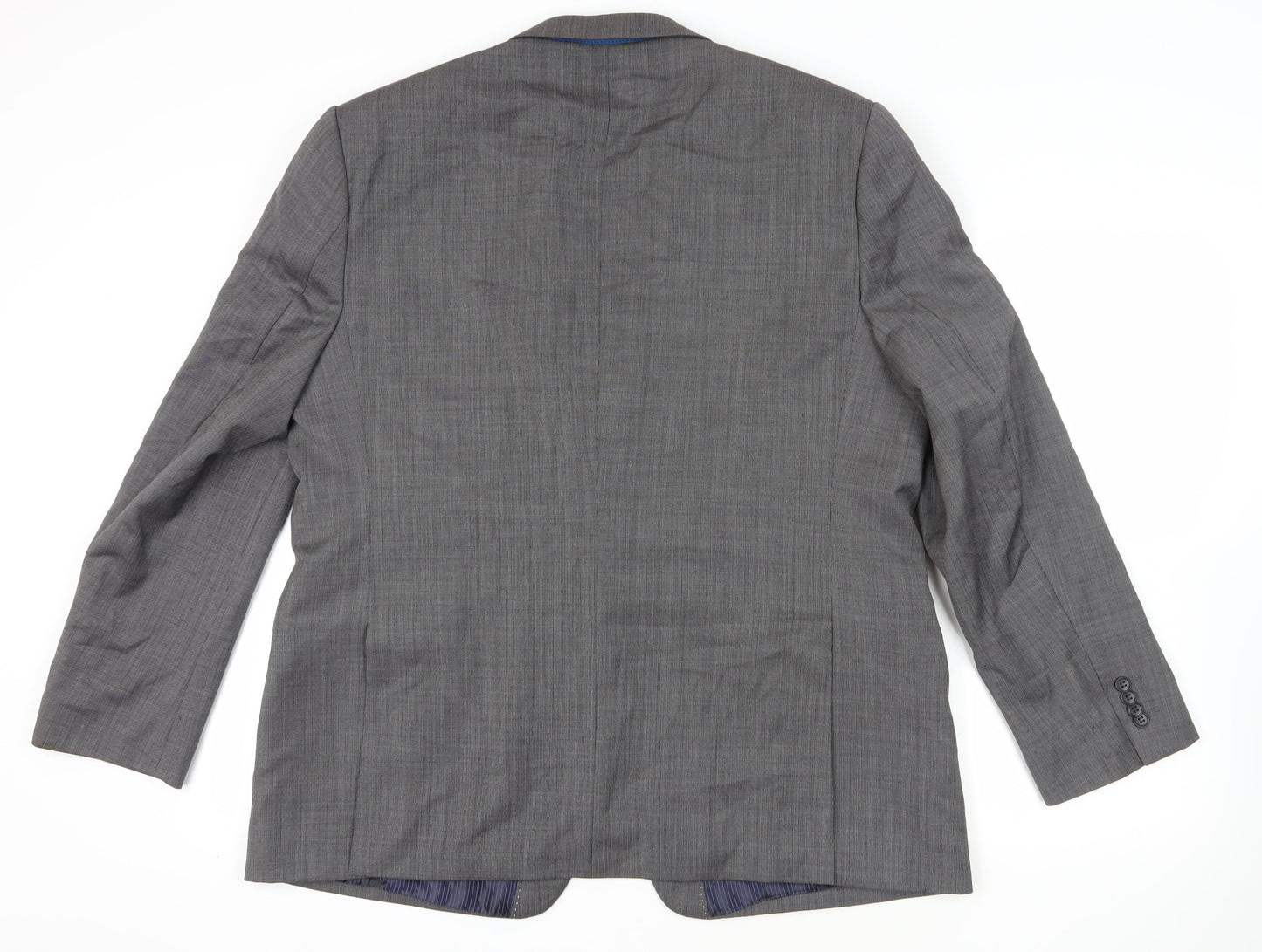 Daniel Hechter Grey Blazer, Size 48, Wool, Excellent