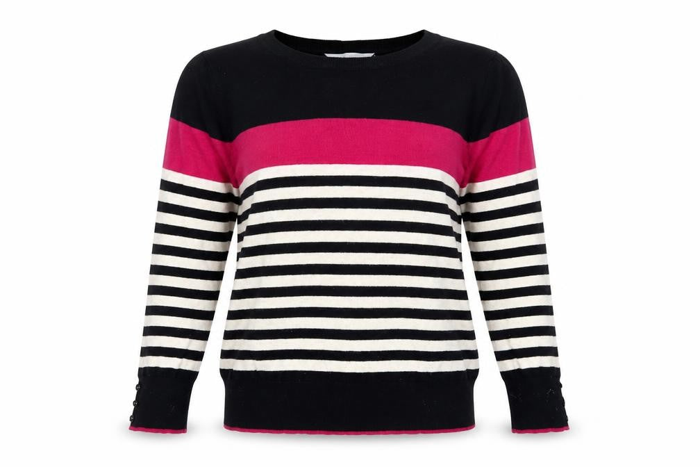 Front view of Red Herring Striped Multicoloured Jumper, size 12