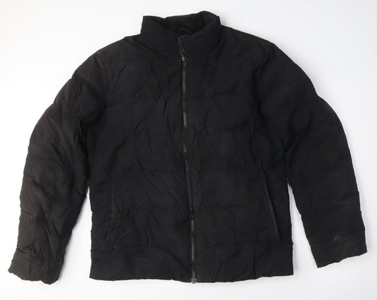 Gap Mens Beige Puffer Jacket Coat Size M Zip