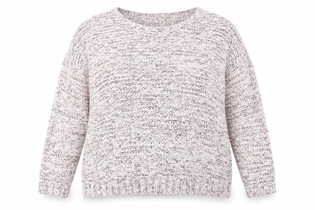 Womens UK 20 Regular Anthology Pink Pullover Chunky-Knit