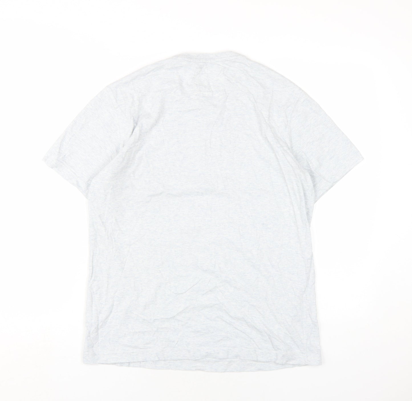 Crew Clothing Mens Grey Cotton T-Shirt Size M Round Neck