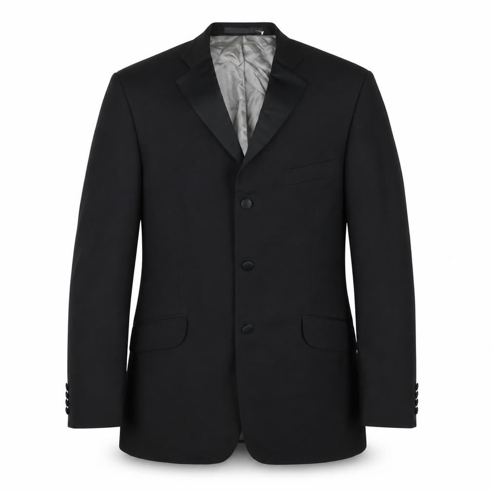 Marks and Spencer Mens Black Wool Jacket Blazer Size 42 Regular