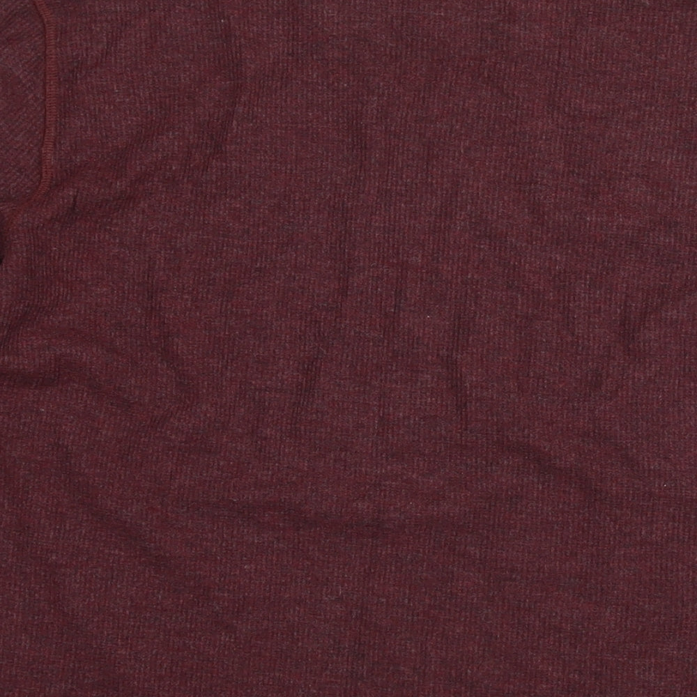 Eddie Bauer Womens Brown Round Neck Polyester Pullover Jumper Size M