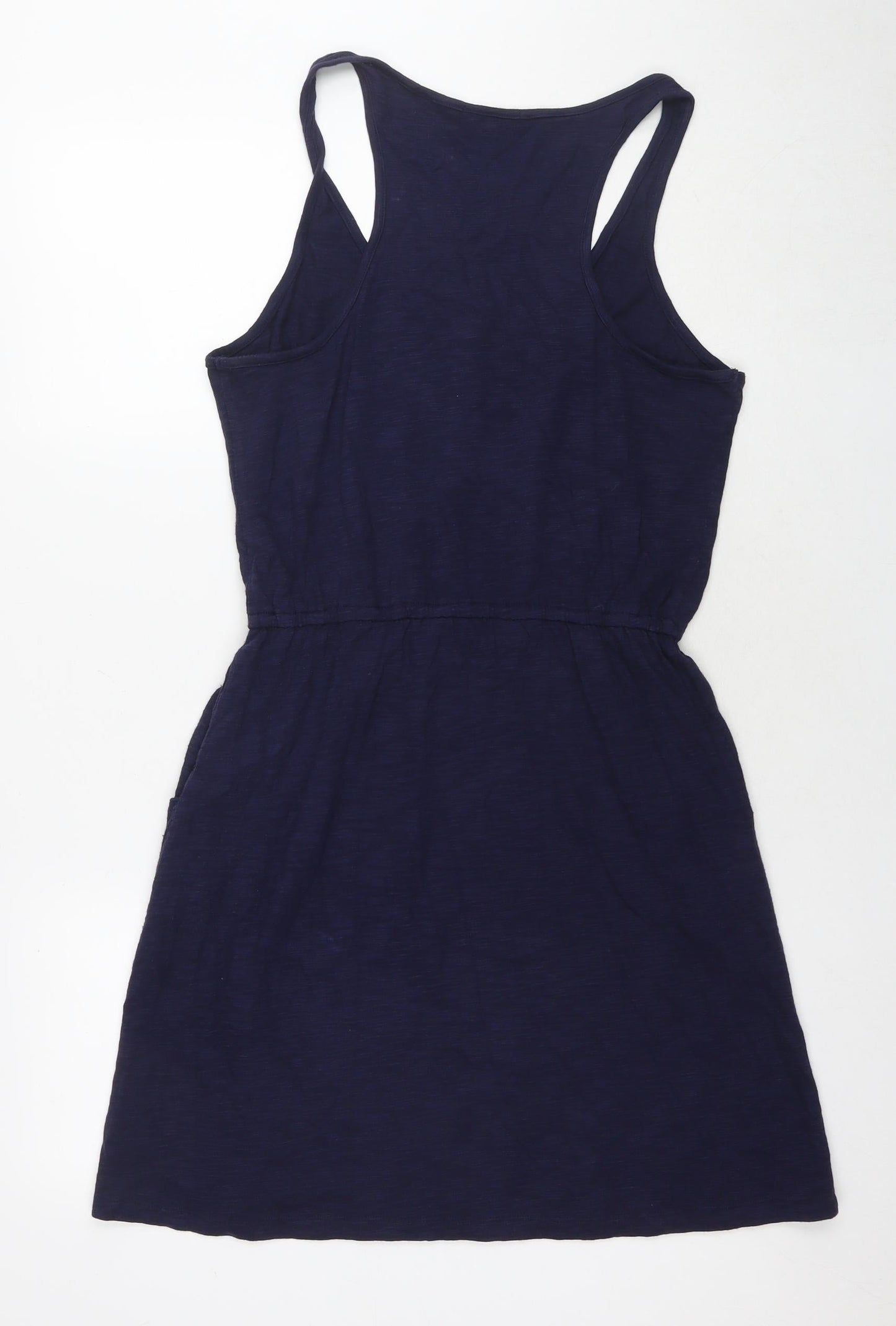 Gap Womens Blue Cotton Tank Dress Size M Round Neck Pullover