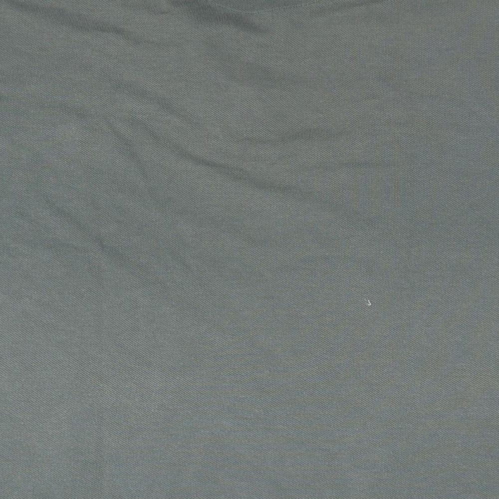 Reebok Womens Green Cotton Basic Polo Size 12 Collared