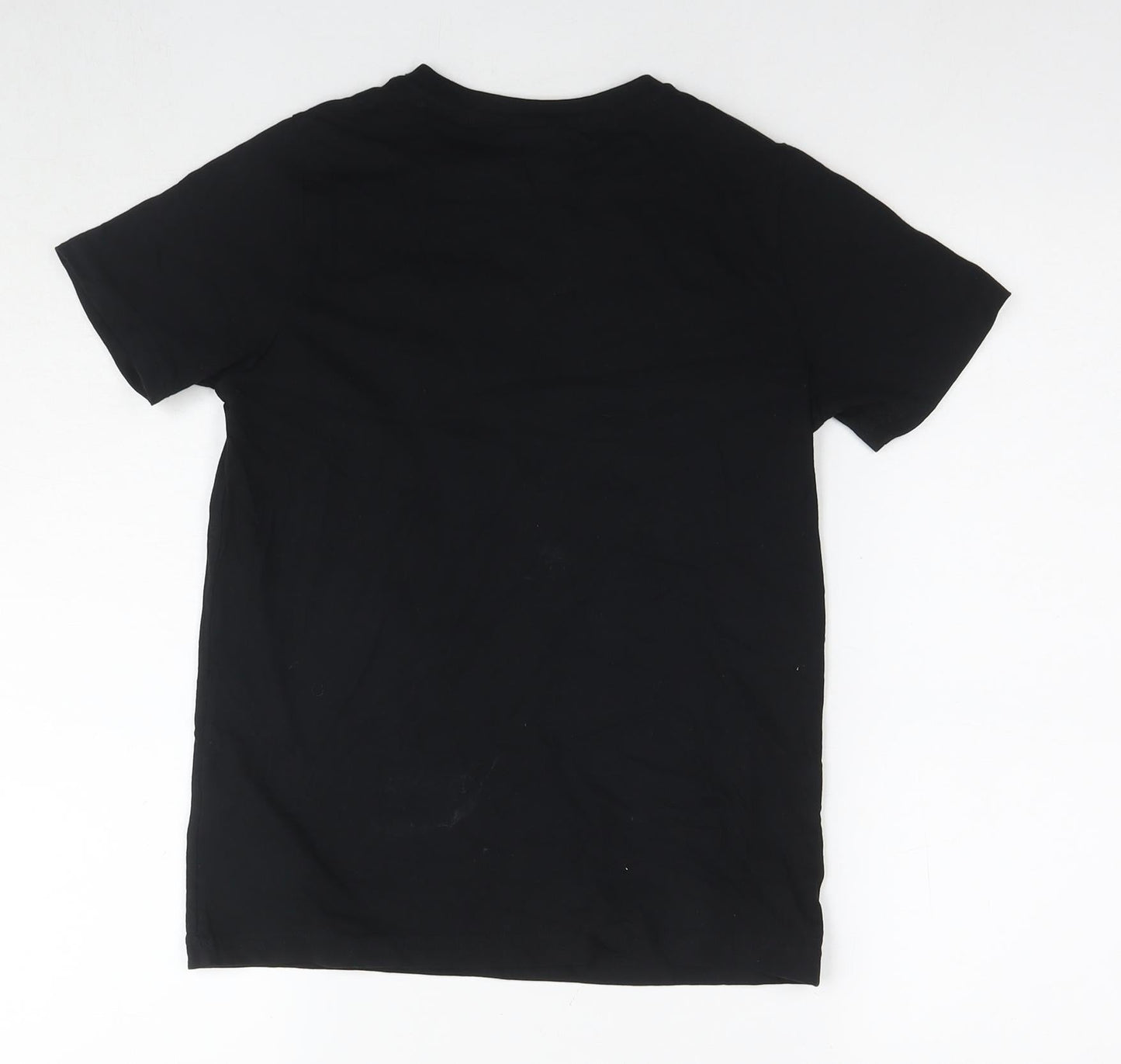 Fortnite Mens Black Cotton T-Shirt Size S Round Neck - Logo