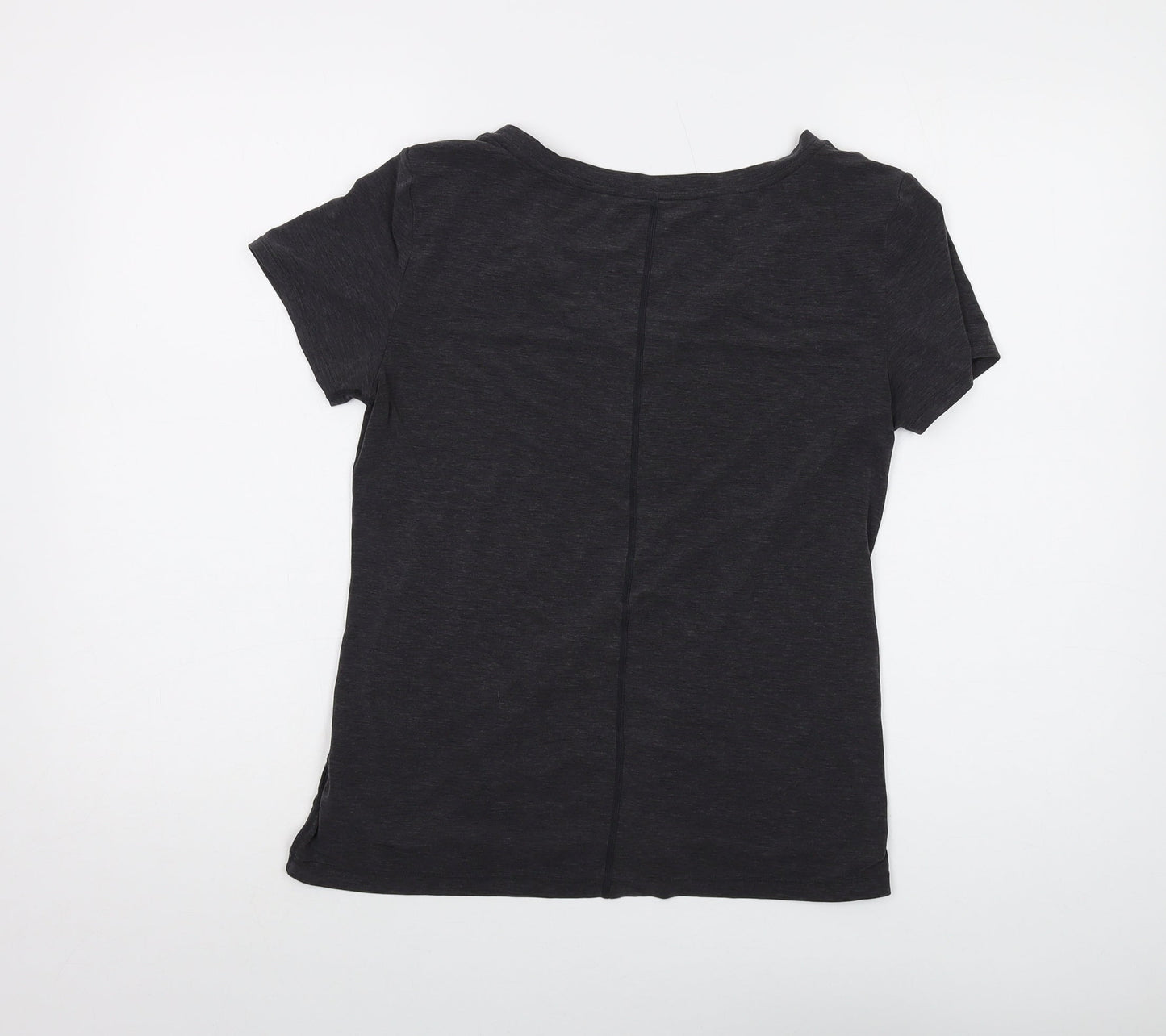 Gap Womens Grey Polyester Basic T-Shirt Size XS V-Neck Pullover