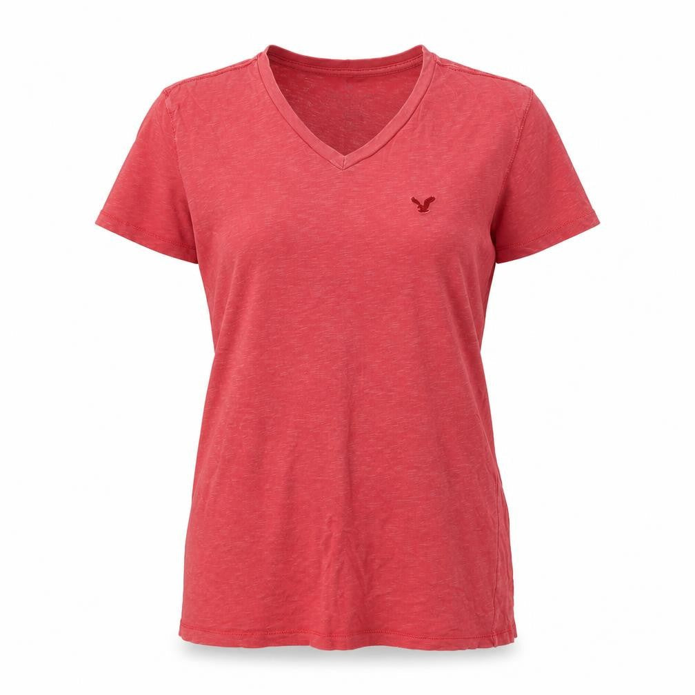 Womens UK Size XS American Eagle Pink Cotton T-Shirt