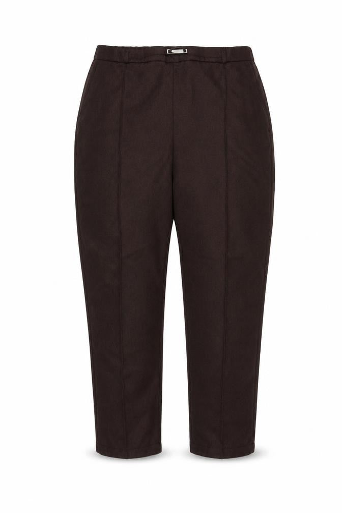 EWM Womens Brown Polyester Trousers Size 20 L25 in Regular