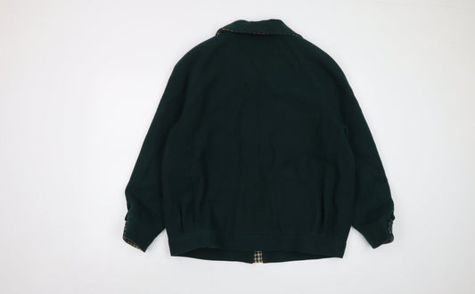 Simone Womens Green Jacket Size 14 Zip